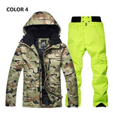 Waterproof Thermal Ski Jacket+Snowboard Pant Male