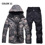 Waterproof Thermal Ski Jacket+Snowboard Pant Male