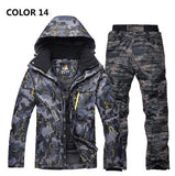 Waterproof Thermal Ski Jacket+Snowboard Pant Male