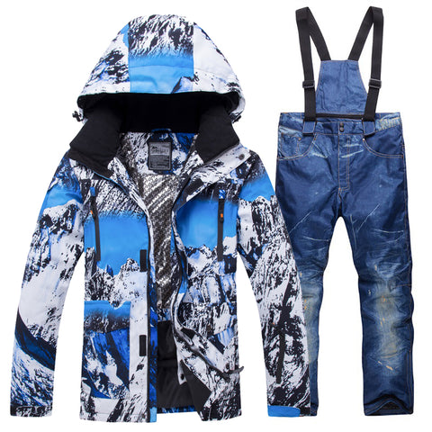 Ski Suit For Men Windproof Waterproof