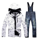 Unisex Snow Wear Snowboarding sets waterproof windproof -30 degree