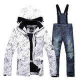 Unisex Snow Wear Snowboarding sets waterproof windproof -30 degree