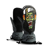 Monster Theme Thermal, Waterproof  Snowboard Gloves