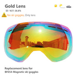 Unisex Ski Goggles With Magnetic Double Layers Lens