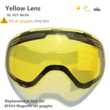 Unisex Ski Goggles With Magnetic Double Layers Lens