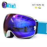 Ski Goggles For Men UV400 Anti-fog Double Layers