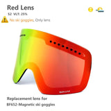 Ski Goggles with Magnetic Double Layer Polarized