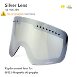Ski Goggles with Magnetic Double Layer Polarized