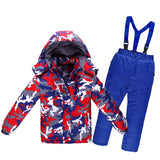 New Boys/girls Ski Suit Waterproof Windproof Snow Pants+jacket
