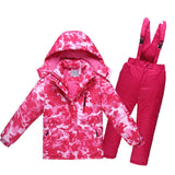 New Boys/girls Ski Suit Waterproof Windproof Snow Pants+jacket