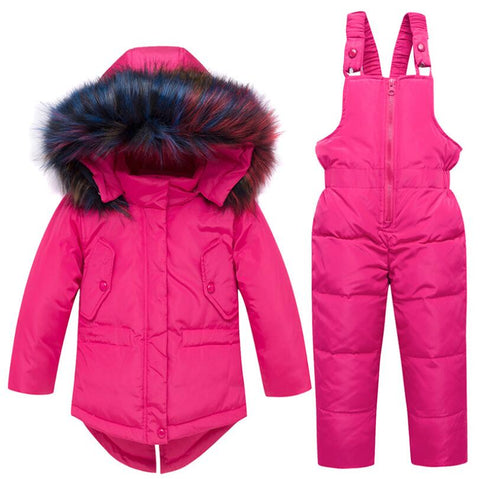 Ski Suits For Children with Real Fur