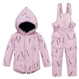Ski Suit For Children Hooded Girl's Down Jackets Outerwea