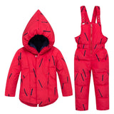 Ski Suit For Children Hooded Girl's Down Jackets Outerwea